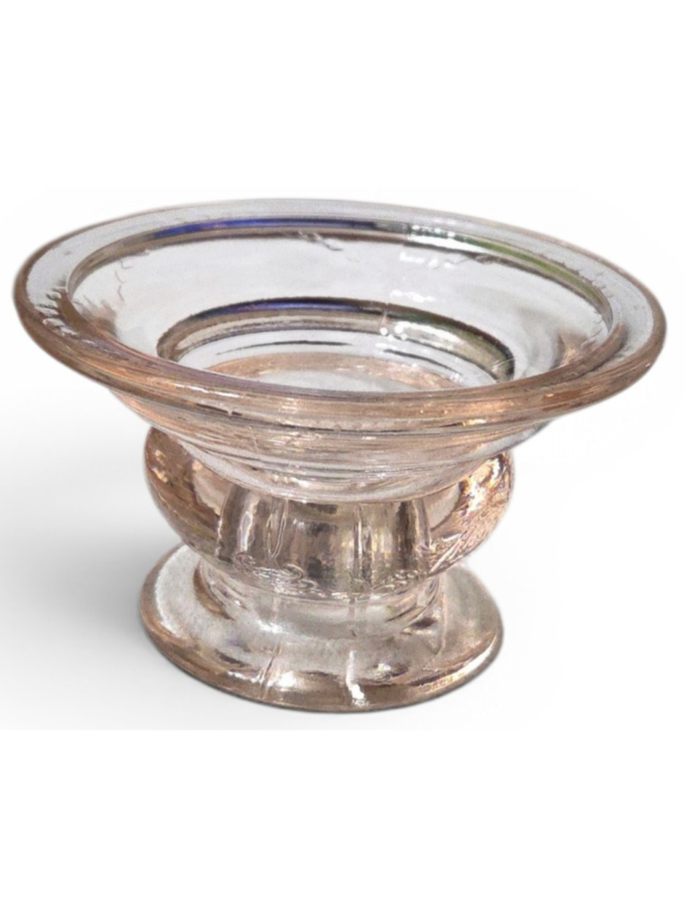 Vintage Pink Madrid Recollections Candle Holder by Indiana Glass
